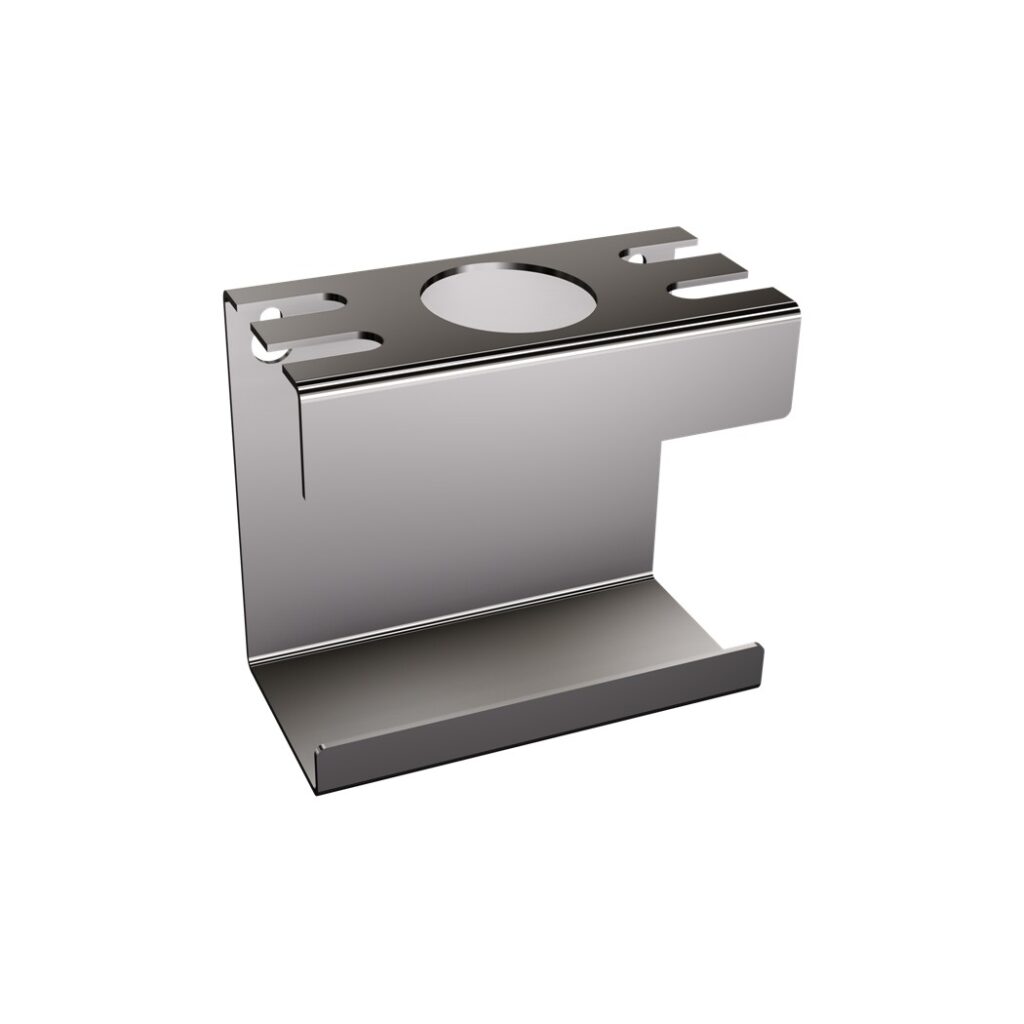 Uchwyt na szczoteczkę elektryczną i cztery końcówki ANDEX Technic 338SG stal nierdzewna polerowana