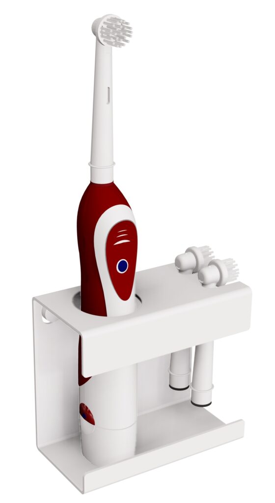 Uchwyt na szczoteczkę elektryczną i dwie końcówki ANDEX Technic 337B biały