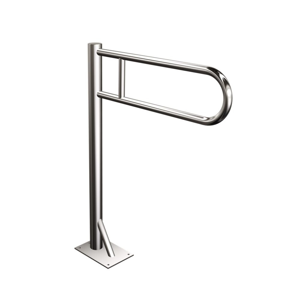 Uchwyt podłogowy stały ANDEX Bez Barier 810CC stal nierdzewna polerowana