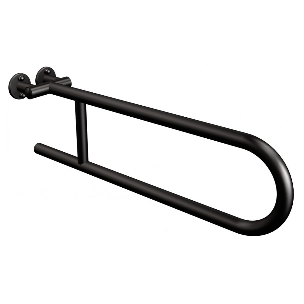 Uchwyt półokrągły stały 60cm ANDEX Bez Barier 800NG stal nierdzewna czarny