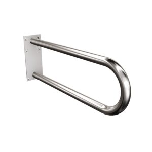 Uchwyt półokrągły stały 60cm z płytą Ø32 ANDEX Bez Barier 827CC stal nierdzewna polerowana