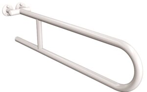 Uchwyt półokrągły stały 70cm ANDEX Bez Barier 800/70B stal nierdzewna biały