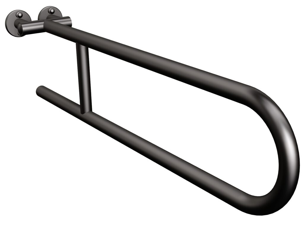 Uchwyt półokrągły stały 70cm ANDEX Bez Barier 800/70NG stal nierdzewna czarny