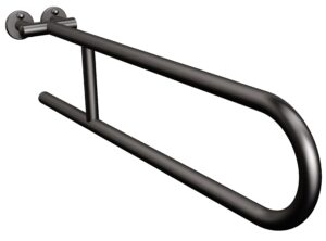 Uchwyt półokrągły stały 70cm ANDEX Bez Barier 800/70NG stal nierdzewna czarny