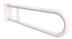 Uchwyt półokrągły stały 70cm z płytą ANDEX Bez Barier 819/70B stal nierdzewna biały