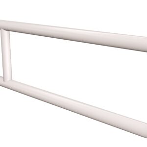 Uchwyt półokrągły stały 70cm z płytą ANDEX Bez Barier 819/70B stal nierdzewna biały