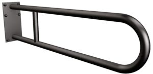 Uchwyt półokrągły stały 70cm z płytą ANDEX Bez Barier 819/70NG stal nierdzewna czarny