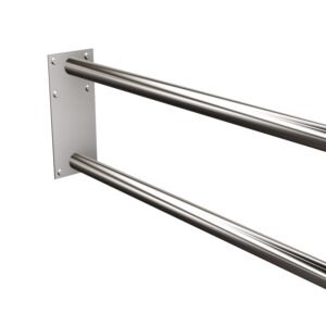 Uchwyt półokrągły stały 70cm z płytą Ø32 ANDEX Bez Barier 827/70CC stal nierdzewna polerowana