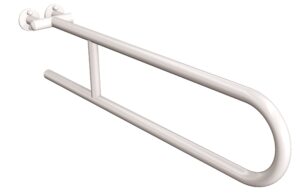 Uchwyt półokrągły stały 75cm ANDEX Bez Barier 800/75B stal nierdzewna biały