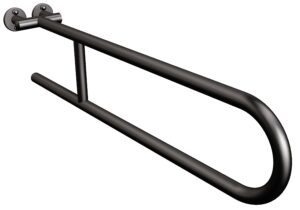 Uchwyt półokrągły stały 75cm ANDEX Bez Barier 800/75NG stal nierdzewna czarny