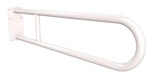 Uchwyt półokrągły stały 75cm z płytą ANDEX Bez Barier 819/75B stal nierdzewna biały