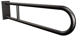 Uchwyt półokrągły stały 75cm z płytą ANDEX Bez Barier 819/75NG stal nierdzewna czarny