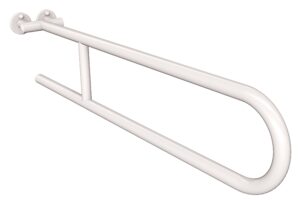Uchwyt półokrągły stały 80cm ANDEX Bez Barier 800/80B stal nierdzewna biały