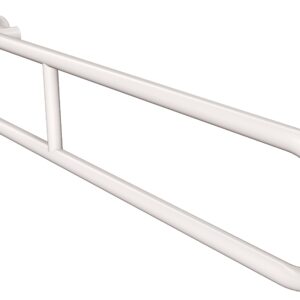 Uchwyt półokrągły stały 80cm ANDEX Bez Barier 800/80B stal nierdzewna biały