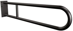 Uchwyt półokrągły stały 80cm z płytą ANDEX Bez Barier 819/80NG stal nierdzewna czarny