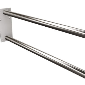 Uchwyt półokrągły stały 80cm z płytą Ø32 ANDEX Bez Barier 827/80CC stal nierdzewna polerowana