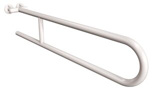 Uchwyt półokrągły stały 85cm ANDEX Bez Barier 800/85B stal nierdzewna biały
