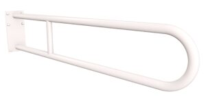Uchwyt półokrągły stały 85cm z płytą ANDEX Bez Barier 819/85B stal nierdzewna biały
