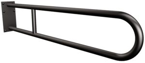 Uchwyt półokrągły stały 85cm z płytą ANDEX Bez Barier 819/85NG stal nierdzewna czarny