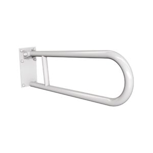 Uchwyt półokrągły uchylny 60cm z płytą ANDEX Bez Barier 820B stal nierdzewna biały
