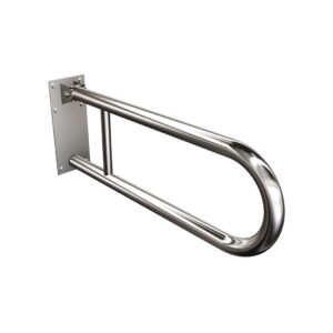 Uchwyt półokrągły uchylny 60cm z płytą Ø32 ANDEX Bez Barier 828CC stal nierdzewna polerowana