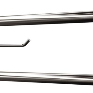 Uchwyt półokrągły uchylny 60cm z wieszakiem na papier ANDEX Bez Barier 801/W/CC stal nierdzewna polerowana