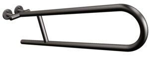 Uchwyt półokrągły uchylny 70cm ANDEX Bez Barier 801/70NG stal nierdzewna czarny