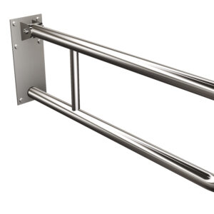 Uchwyt półokrągły uchylny 70cm z płytą Ø32 ANDEX Bez Barier 828/70CC stal nierdzewna polerowana