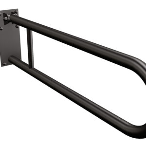 Uchwyt półokrągły uchylny 70cm z płytą Ø32 ANDEX Bez Barier 828/70NG stal nierdzewna czarny