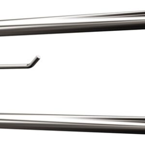 Uchwyt półokrągły uchylny 70cm z wieszakiem na papier ANDEX Bez Barier 801/W/70CC stal nierdzewna polerowana