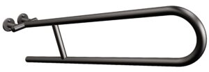 Uchwyt półokrągły uchylny 75cm ANDEX Bez Barier 801/75NG stal nierdzewna czarny