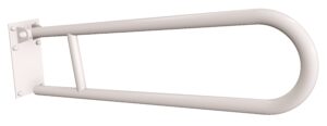 Uchwyt półokrągły uchylny 75cm z płytą ANDEX Bez Barier 820/75B stal nierdzewna biały