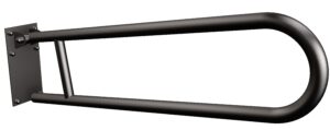 Uchwyt półokrągły uchylny 75cm z płytą ANDEX Bez Barier 820/75NG stal nierdzewna czarny