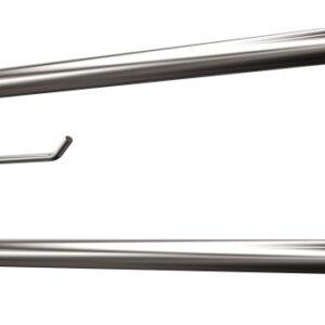 Uchwyt półokrągły uchylny 75cm z płytą i wieszakiem na papier ANDEX Bez Barier 820/W/75CC stal nierdzewna polerowana