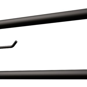 Uchwyt półokrągły uchylny 75cm z płytą i wieszakiem na papier ANDEX Bez Barier 820/W/75NG stal nierdzewna czarny