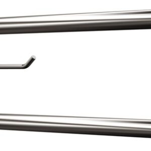 Uchwyt półokrągły uchylny 75cm z wieszakiem na papier ANDEX Bez Barier 801/W/75CC stal nierdzewna polerowana