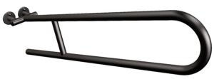 Uchwyt półokrągły uchylny 80cm ANDEX Bez Barier 801/80NG stal nierdzewna czarny