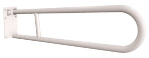 Uchwyt półokrągły uchylny 80cm z płytą ANDEX Bez Barier 820/80B stal nierdzewna biały