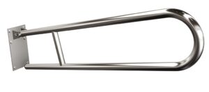 Uchwyt półokrągły uchylny 80cm z płytą ANDEX Bez Barier 820/80CC stal nierdzewna polerowana
