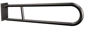 Uchwyt półokrągły uchylny 80cm z płytą ANDEX Bez Barier 820/80NG stal nierdzewna czarny