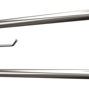 Uchwyt półokrągły uchylny 80cm z płytą i wieszakiem na papier ANDEX Bez Barier 820/W/80CC stal nierdzewna polerowana