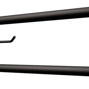 Uchwyt półokrągły uchylny 80cm z płytą i wieszakiem na papier ANDEX Bez Barier 820/W/80NG stal nierdzewna czarny