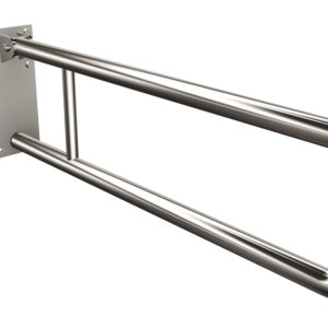 Uchwyt półokrągły uchylny 80cm z płytą Ø32 ANDEX Bez Barier 828/80CC stal nierdzewna polerowana