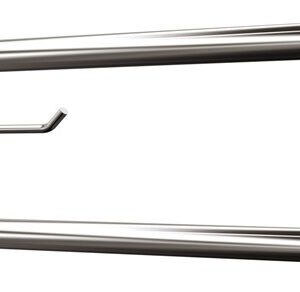 Uchwyt półokrągły uchylny 80cm z wieszakiem na papier ANDEX Bez Barier 801/W/80CC stal nierdzewna polerowana