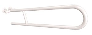 Uchwyt półokrągły uchylny 85cm ANDEX Bez Barier 801/85B stal nierdzewna biały