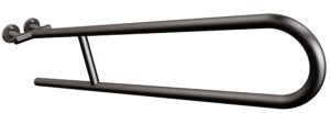 Uchwyt półokrągły uchylny 85cm ANDEX Bez Barier 801/85NG stal nierdzewna czarny