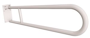 Uchwyt półokrągły uchylny 85cm z płytą ANDEX Bez Barier 820/85B stal nierdzewna biały