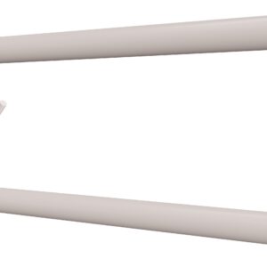 Uchwyt półokrągły uchylny 85cm z płytą i wieszakiem na papier ANDEX Bez Barier 820/W/85B stal nierdzewna biały