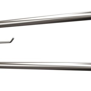 Uchwyt półokrągły uchylny 85cm z płytą i wieszakiem na papier ANDEX Bez Barier 820/W/85CC stal nierdzewna polerowana