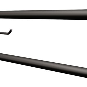 Uchwyt półokrągły uchylny 85cm z wieszakiem na papier ANDEX Bez Barier 801/W/85NG stal nierdzewna czarny